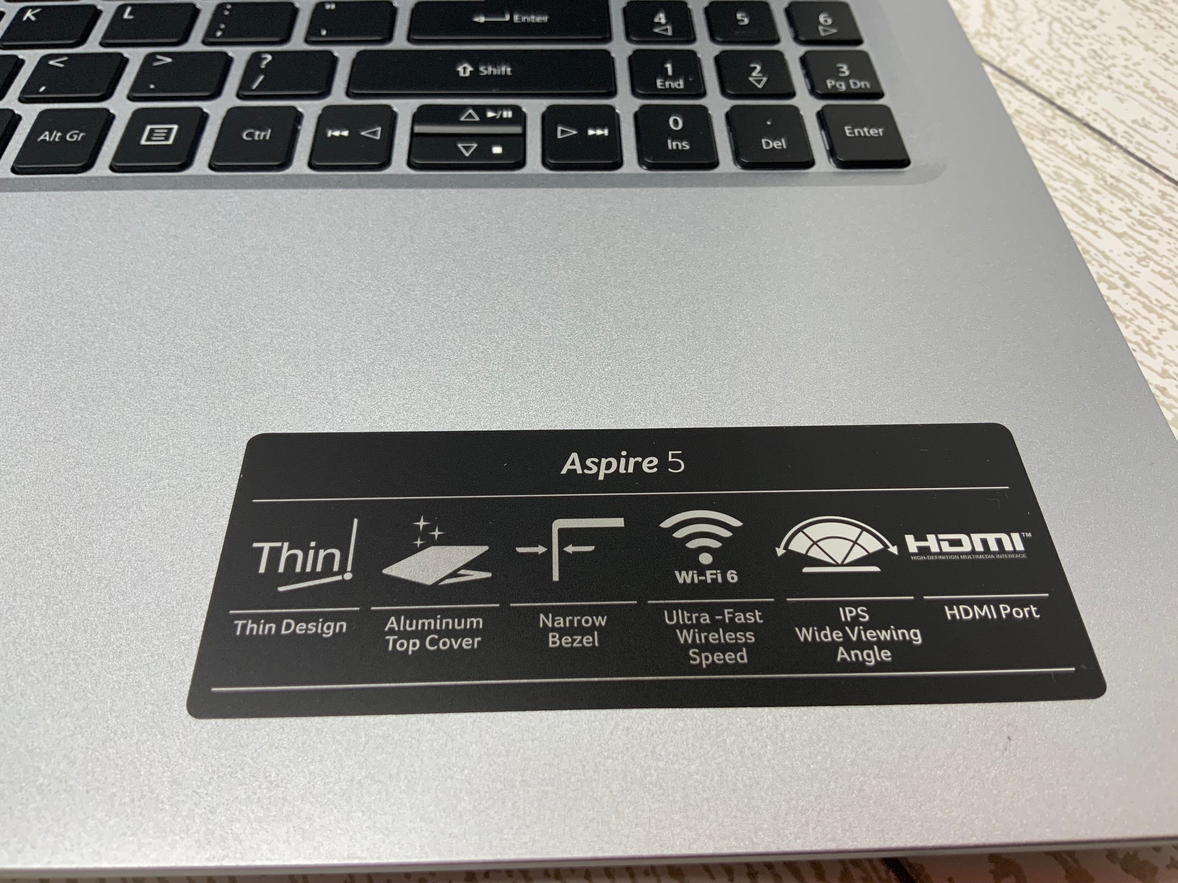 Acer Aspire 5 A515-55-35SE (Pure Silver) Windows 10 (8015780184302)